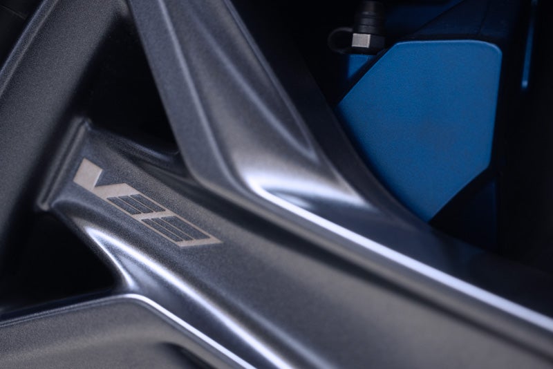 Close-up of the 2026 OPTIQ-V Brembo Performance Front Brakes | Tom Peacock Cadillac in HOUSTON TX